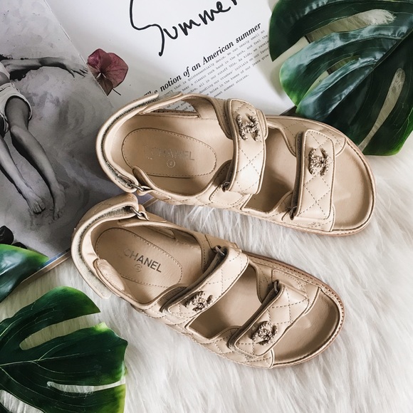 CHANEL Shoes - Chanel | Rare Quilted Leather Double Strap Sandals